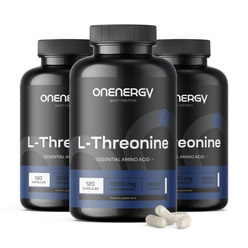 3x L-treonina 1500 mg, en total 360 cápsulas