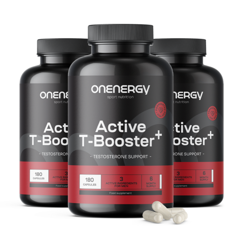 3x Active T-Booster Plus - complejo para hombres, en total 540 cápsulas