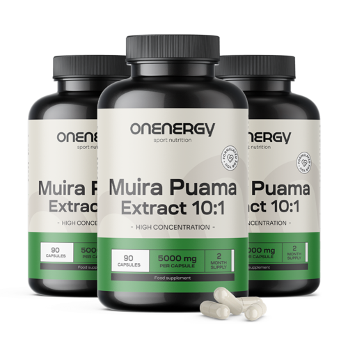 3x Muira Puama – extracto 10:1, en total 270 cápsulas