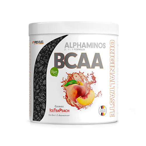 Vegano Alphaminos BCAA 2:1:1 – té helado melocotón, 300 g