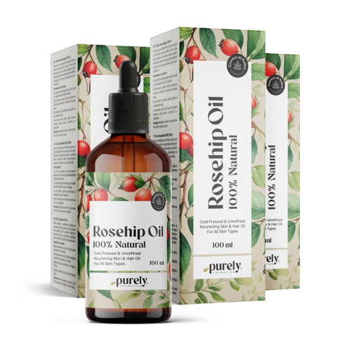 3x Aceite de rosa mosqueta 100%, en total 300 ml