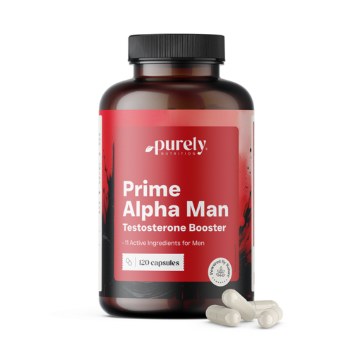 Prime Alpha Man - para niveles de testosterona en sangre, 120 cápsulas