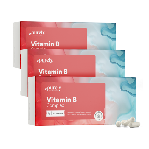3x Complejo de vitaminas B, en total 180 cápsulas