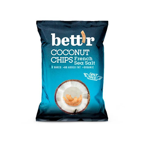 BIO Chips de coco - Sal marina francesa, 40 g