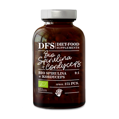 Spiruline + Cordyceps BIO, 375 comprimés
