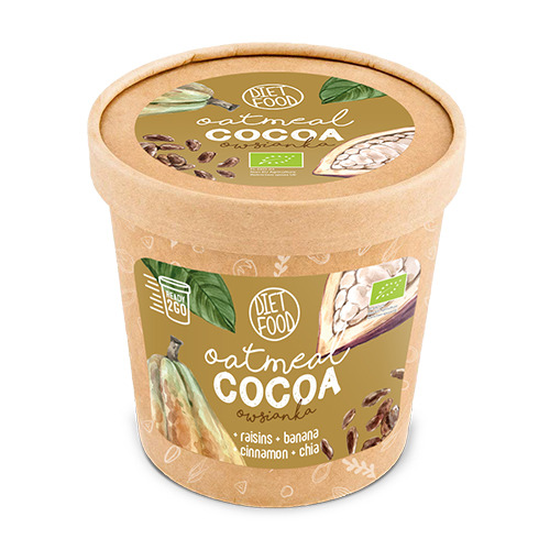 Flocons d'avoine BIO To Go - cacao, 70 g 