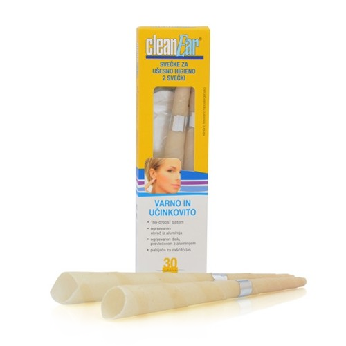 Bougie pour l'hygiène des oreilles, 2 bougies