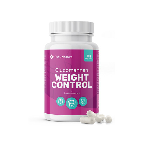 Weight Control glucomannane + chrome, 180 gélules