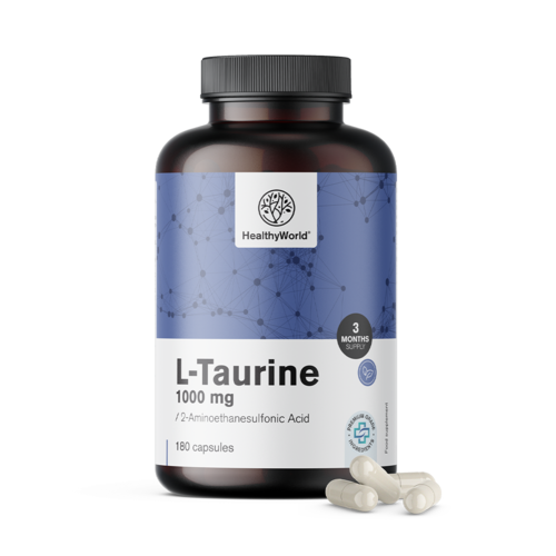 L-taurine 1000 mg, 180 gélules 