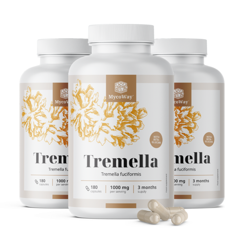 3x Tremella 1000 mg – extrait, ensemble 540 gélules