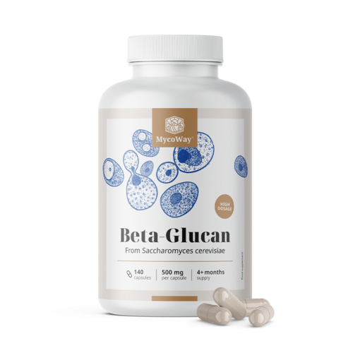 Bêta-glucane 500 mg, 140 gélules