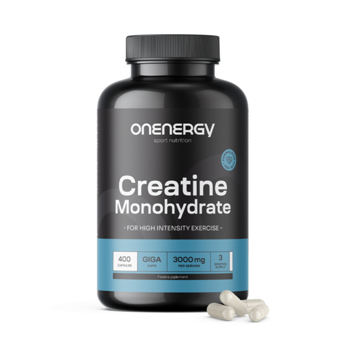 Créatine monohydrate 3000 mg GIGA CAPS, 400 gélules