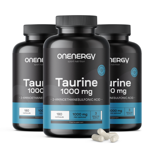 3x Taurine 1000 mg, ensemble 540 gélules