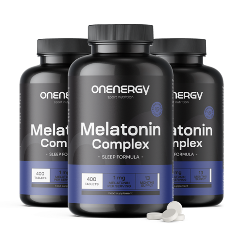 3x Mélatonine complexe 1 mg, ensemble 1200 comprimés