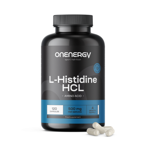 L-histidine HCL 500 mg, 120 gélules