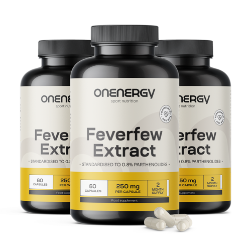 3x Grande camomille (Feverfew) – extrait, ensemble 180 gélules