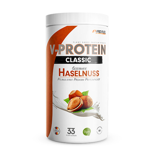 V-Protein Classic protéines végétaliennes – noisette, 1000 g