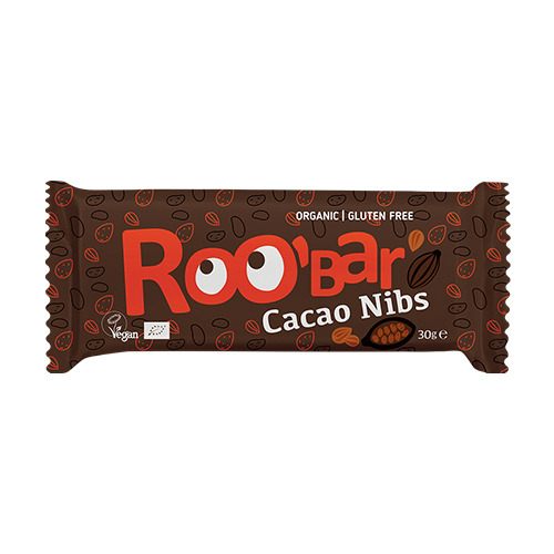 BIO Roobar barre végétalienne - fèves de cacao, 30 g