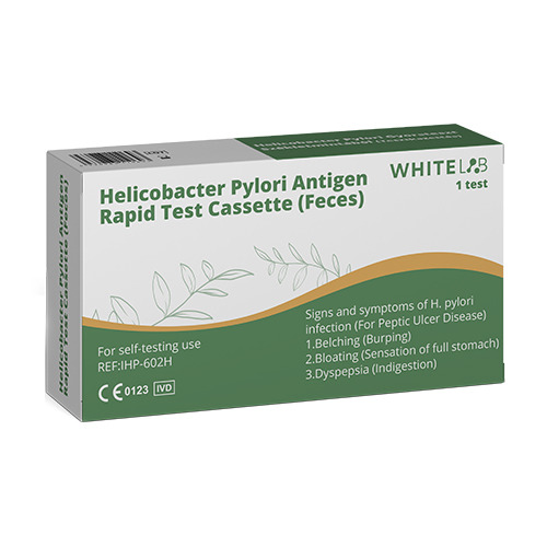 Test instantané de dépistage de la bactérie Helicobacter pylori (à partir des selles), 1 test
