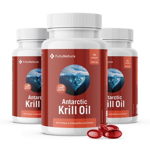 3x Έλαιο κριλ 1200 mg, συνολικά 270 μαλακές κάψουλες