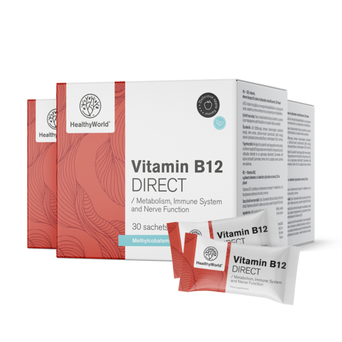3x Βιταμίνη B12 DIRECT, общо 90 φακελάκια