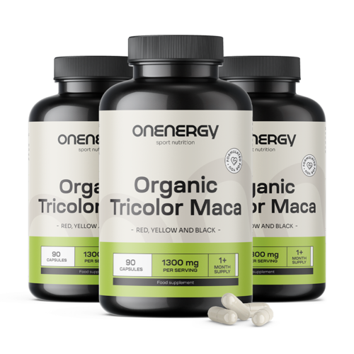3x BIO Tricolor μάκα, συνολικά 270 κάψουλες