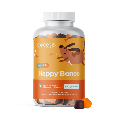 Happy Bones – ζελεδάκια για παιδιά με βιταμίνη D3, 120 ζελεδάκια
