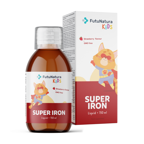 Super Iron: Željezo + B vitamini – Tekući dodatak prehrani za djecu, 150 ml