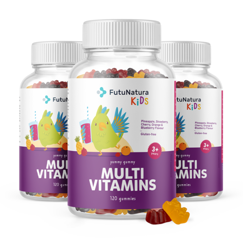 3x MULTI VITAMINS – Gumeni bomboni za djecu s multivitaminima, ukupno 360 gumenih bombona