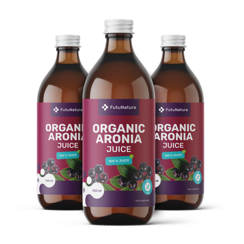 3x BIO Sok aronije, ukupno 1500 ml