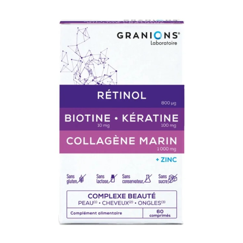 Kolagen + biotin + retinol – kompleks za ljepotu, 60 tableta