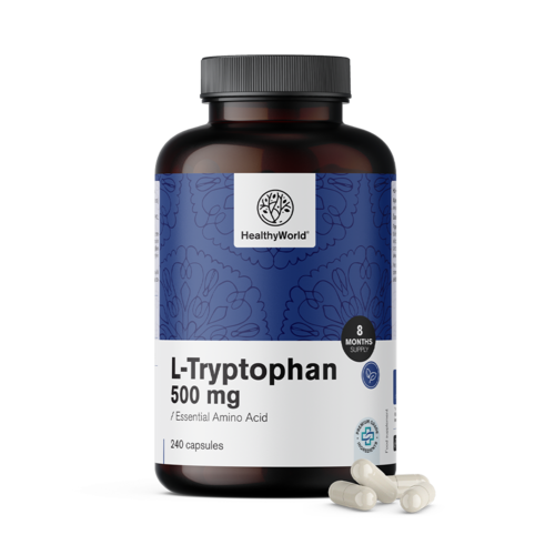 L-Triptofan 500 mg, 240 kapsula