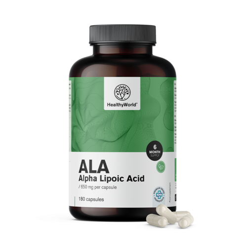 ALA - alfa lipoična kiselina 650 mg, 180 kapsula