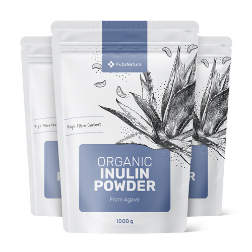 3x BIO Agave Inulin – Prebiotik u prahu, ukupno 3000 g