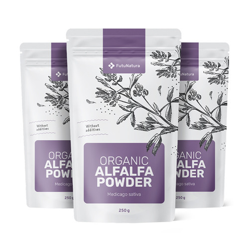 3x BIO Alfalfa u prahu, ukupno 750 g