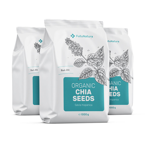 3x BIO Chia sjemenke, ukupno 3000 g