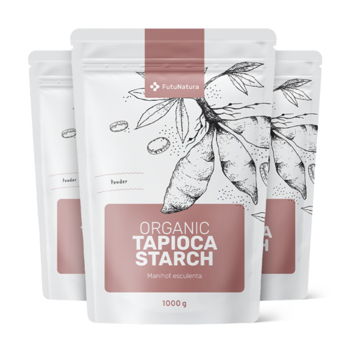 3x BIO Tapiokino brašno, ukupno 3000 g