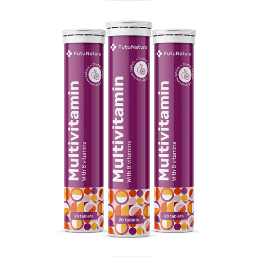 3x Multivitamini – šumeće tablete, ukupno 60 šumećih tableta