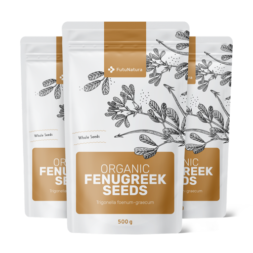 3x BIO Sjemenke grčkog sena, ukupno 1500 g