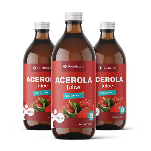 3x Sok od acerole, ukupno 1500 ml