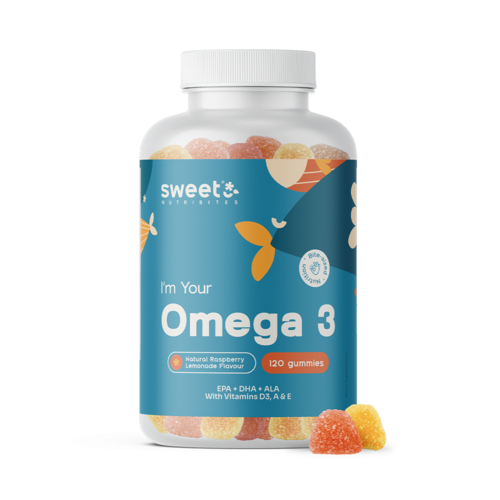 Omega-3 – s vitaminima D3, E i A, 120 gumenih bombona