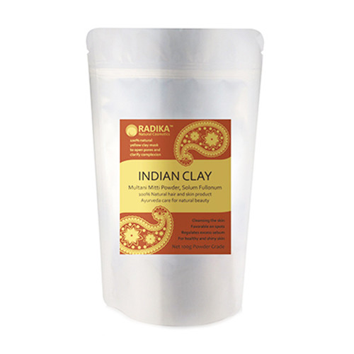 Indiai agyagpor - sárga, 100 g