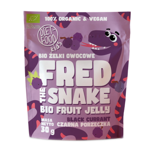 BIO Gyümölcszselé cukorkák – fekete ribizli, 30 g