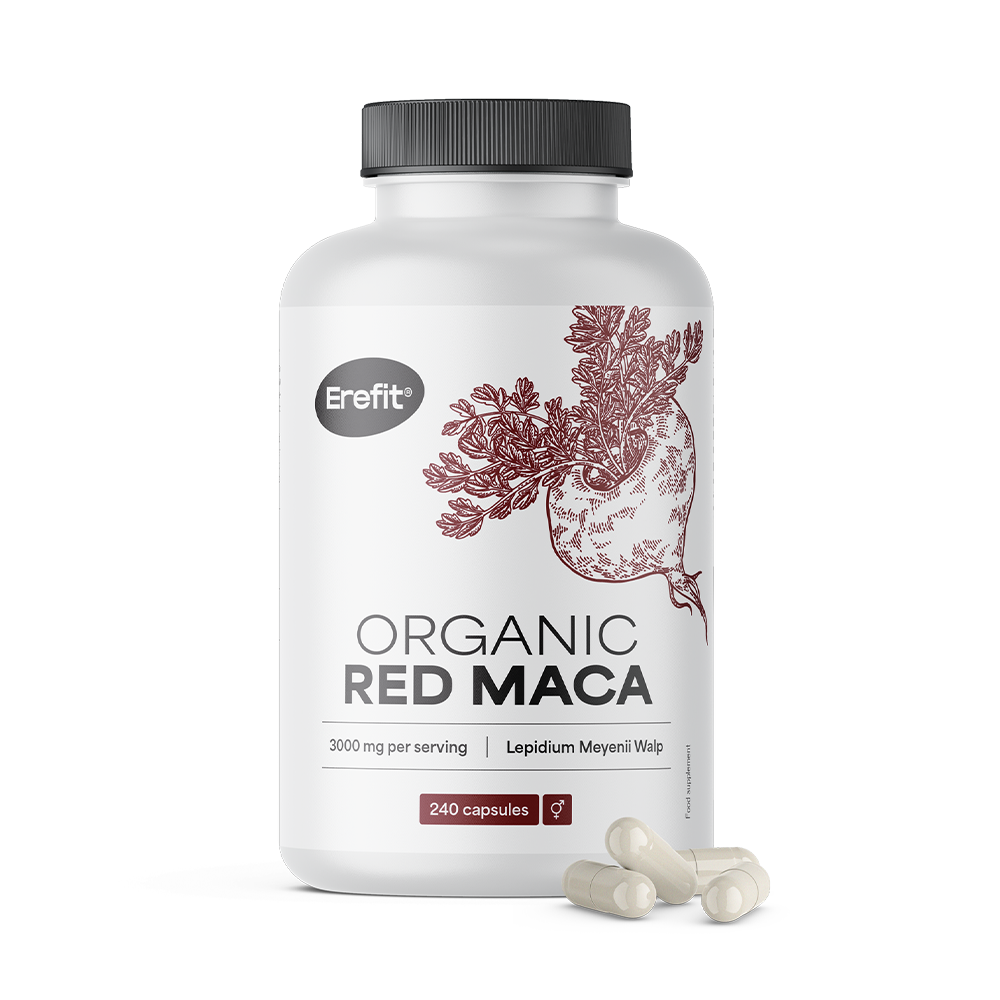 Vörös maca 3000 mg természetes C-vitaminnal.