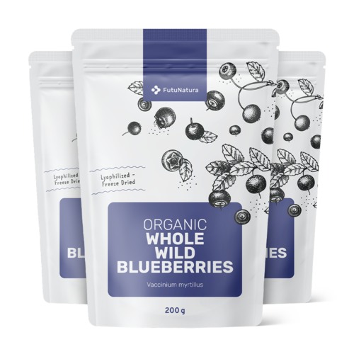 3x BIO vad áfonya – egész, összesen 600 g