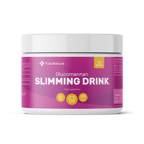 Slimming Drink glükomannán ital - fogyás és étvágycsökkenés, 170 g