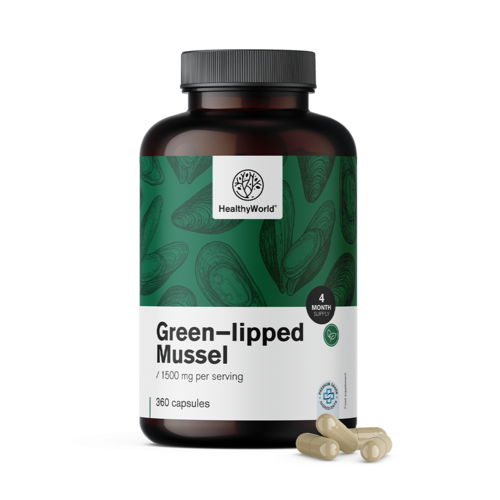 Zöldajkú kagyló 1500 mg, 360 kapszula