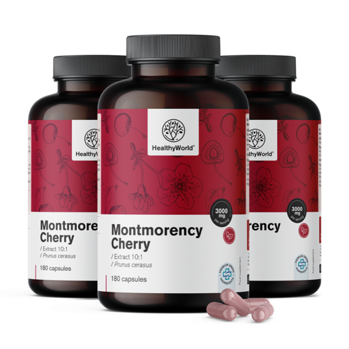 3x Montmorency meggy 3000 mg, összesen 540 kapszula