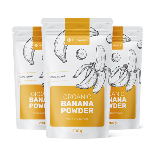3x BIO Banánpor, összsesen 600 g