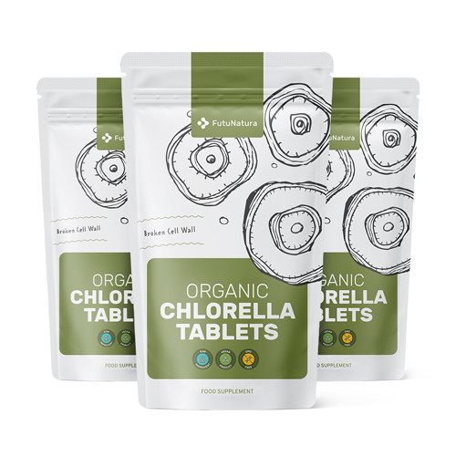 3 x BIO Chlorella 400 mg, összesen 1125 tabletta